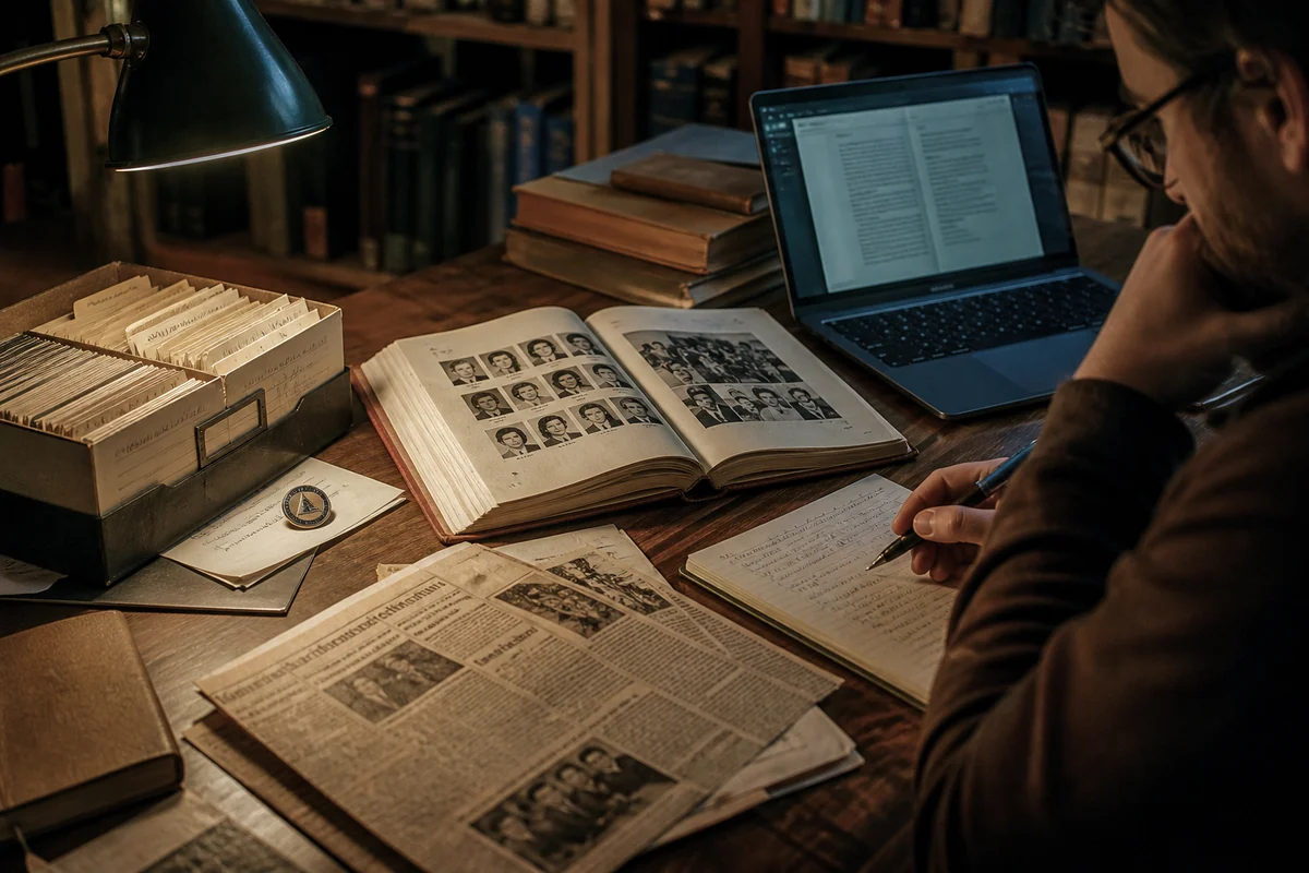 Archivmaterial und moderner Computer markieren den Bedeutungswandel des Wortes Nerd.